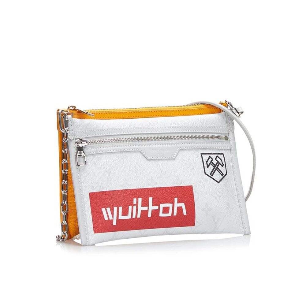Pre Loved Louis Vuitton x Supreme Crossbody Bag White Women - Picture 2 of 8